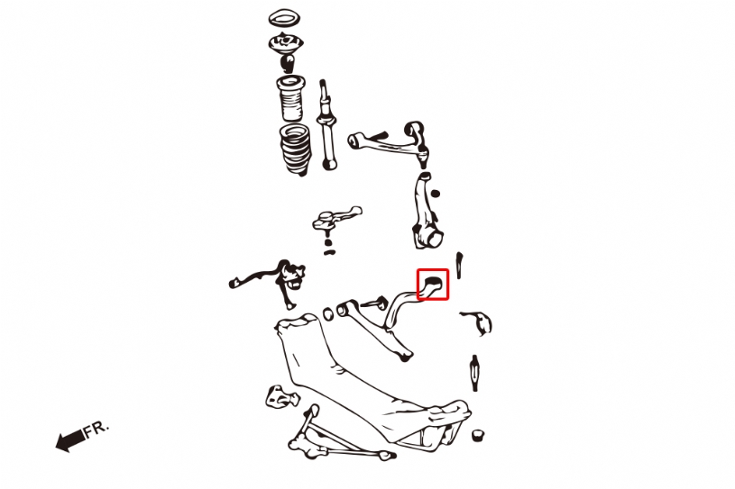 Hardrace Front Tension Rod Bushing Lexus GS SC Toyota Aristo - Image 2