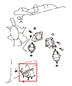 Alternative view of Hardrace Harden Transmission Mount Lexus  Toyota