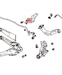 Alternative view of Hardrace Honda Civic 8th 2005-2011 FN. FK (EU-SPEC) Rear Reinforced Stabilizer Bushing Honda Civic