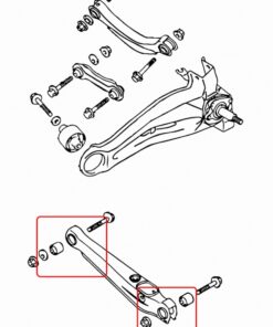 Alternative view of Hardrace 6324 Rear Lower Arm Bushing Mitsubishi Lancer mirage