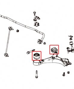 Alternative view of Hardrace Honda Civic 9th  2012-2015  FG. FB Front Lower Arm Bushing Honda Civic