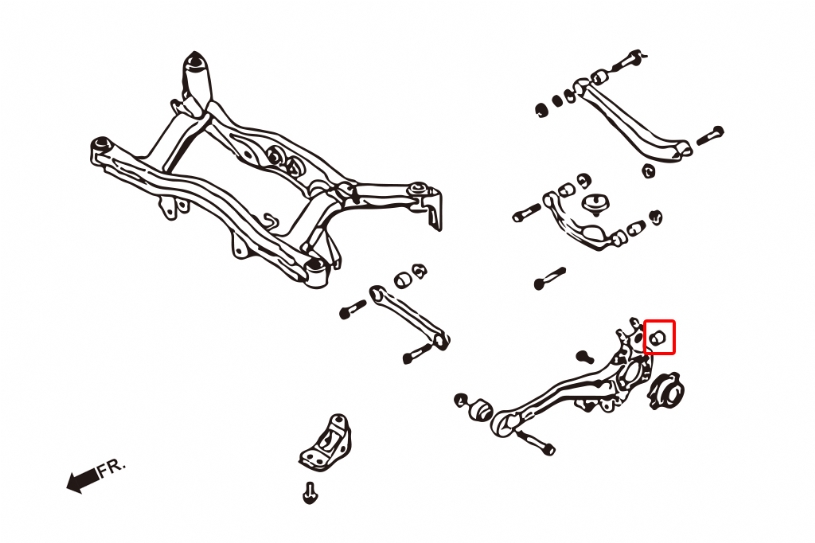 Hardrace 7243 Rear Knuckle Bushing Subaru Legacy/outback - Image 2