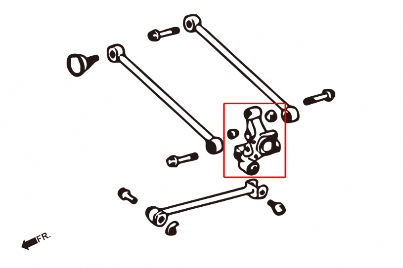 Hardrace Rear Knuckle Bush Lexus RX Toyota Harrier - Image 2