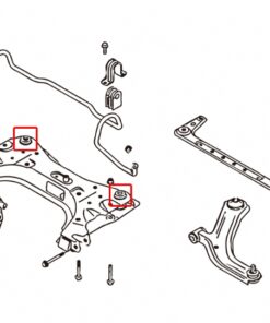 Alternative view of Hardrace 7984 Front Cross Member Bush Nissan Cube, Livina, Tiida