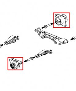 Alternative view of Hardrace Honda S2000 AP1/2 Reinforced Differential Mount Honda S2000