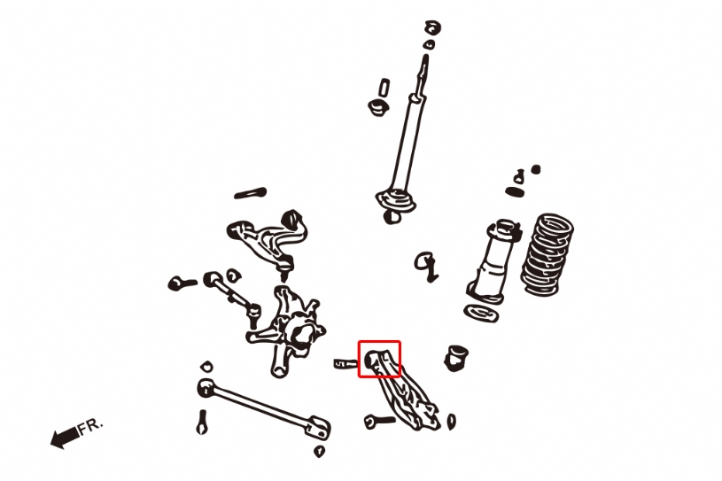 Hardrace Rear Lower Arm Bushing Lexus IS Toyota Altezza Mark ii - Image 2