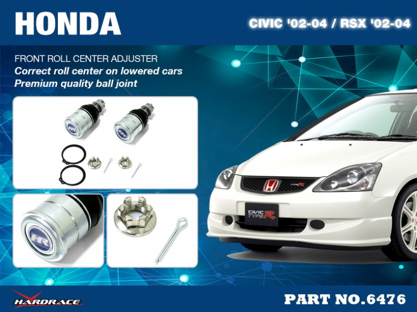 Hardrace Honda Civic 7th 2001-2006 EM2. ES1. EP1/2/3/4. EU
Honda Stream 1st RN1-5 2000-2006
Honda Integra DC5 2002-2006 Roll Center Adjuster Honda Civic. Stream - Image 2