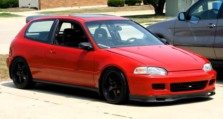 Front Bumperlip Spoon PU Honda Civic EG 92-95 2/3dr - Image 2