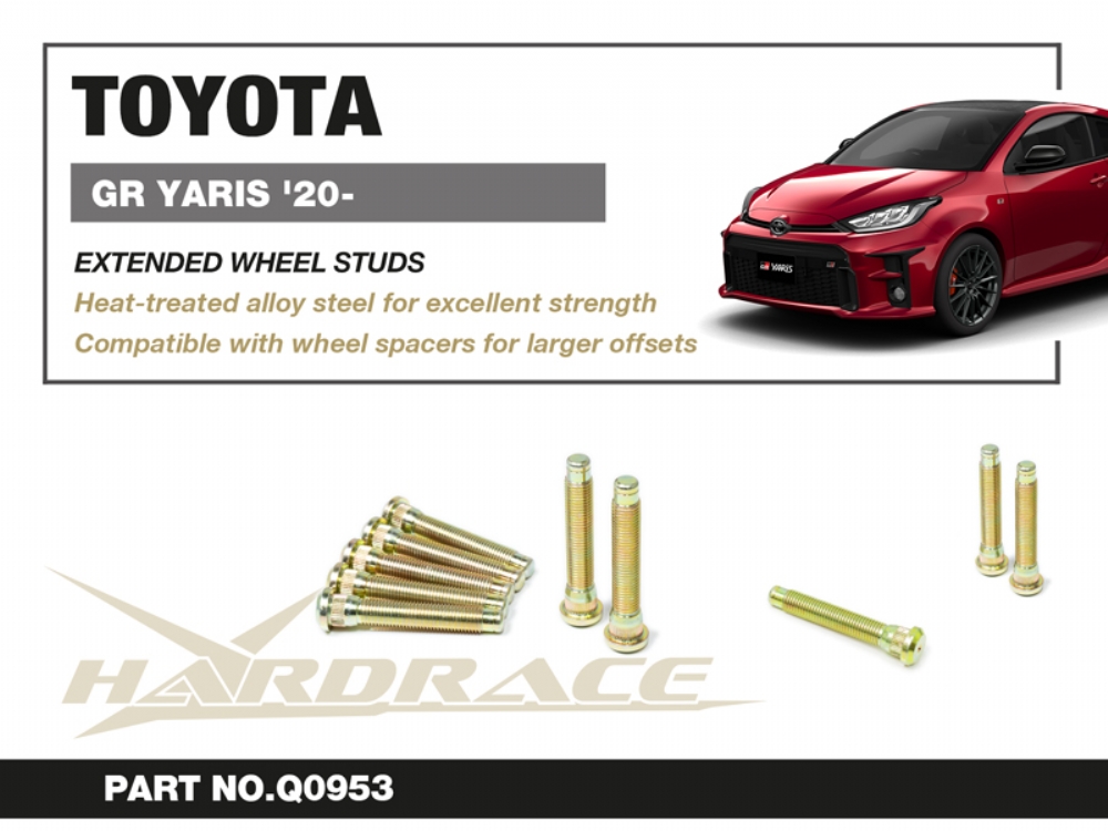 Hardrace Extended Wheel Stud Toyota Yaris / vitz - Image 2