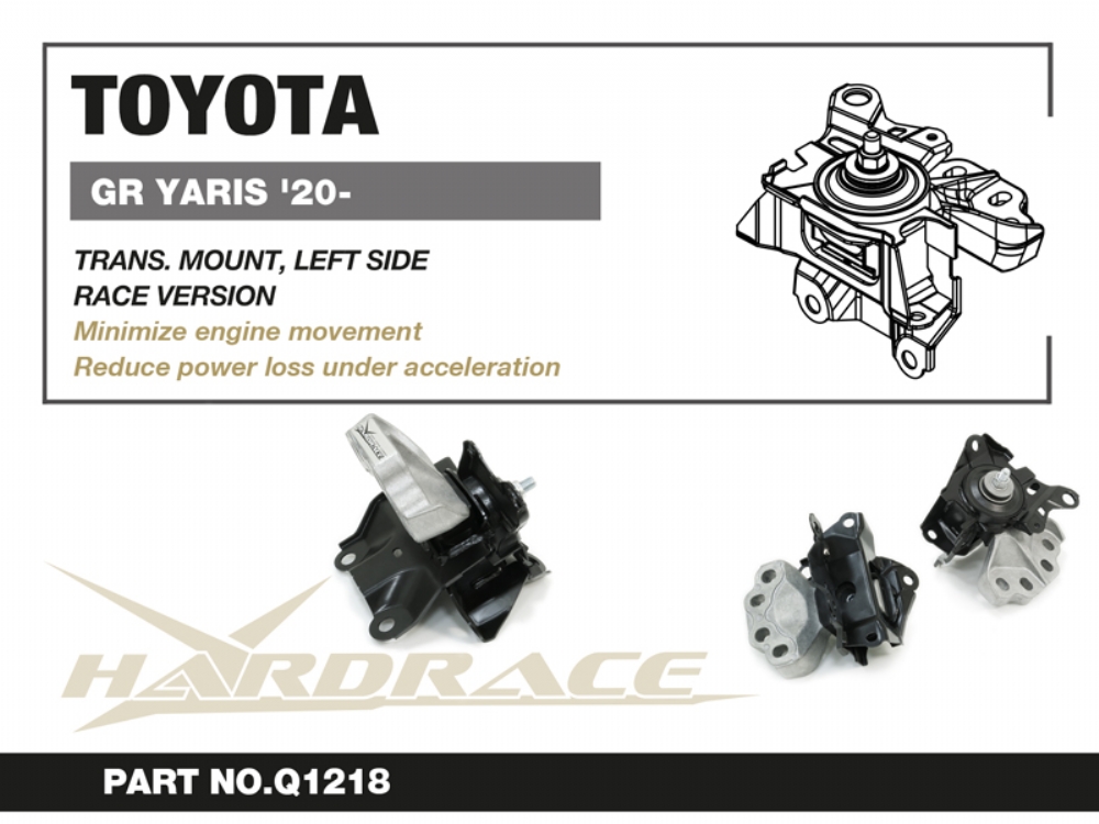 Hardrace Left Side Transmission Mount Toyota Yaris / vitz - Image 2