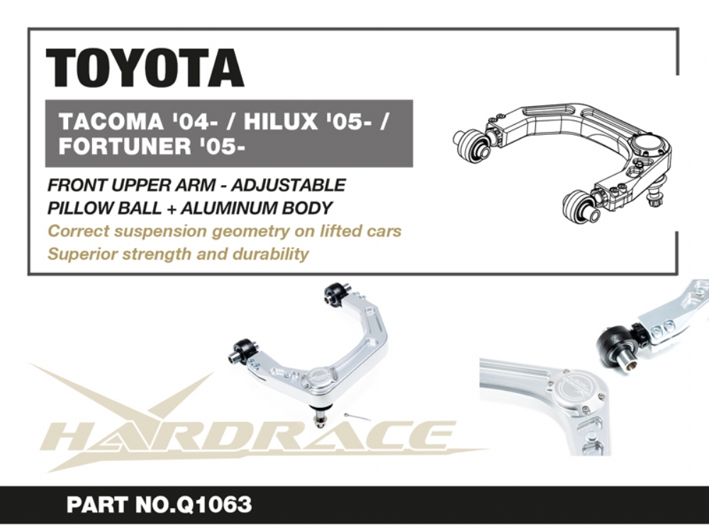 Hardrace Front Upper Arm Toyota Tacoma Hilux Fortuner - Image 2