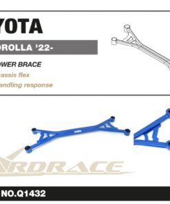 Alternative view of Hardrace Front Lower 4-point Brace Toyota Corolla/altis/auris