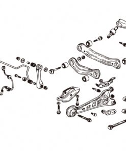 Hardrace Honda Accord 5th  1993-1997  CD3/4/5/6/7/9
Honda Accord 4th 1989-1993 CB1/2/3/4 Rear Shock Aborbered/knuckle Bushing Honda Accord