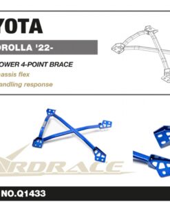 Alternative view of Hardrace Middle Lower 4-point Brace Toyota Corolla/altis/auris