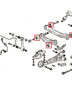 Hardrace Honda Accord 4th 1989-1993 CB1/2/3/4
Honda Accord 5th  1993-1997  CD3/4/5/6/7/9 Rear Lateral Arm Bushing Honda Accord