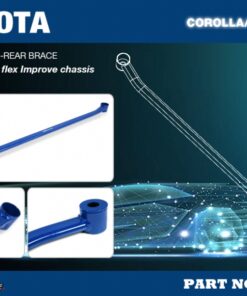 Alternative view of Hardrace Front Lower-rear Brace Toyota Corolla/altis/auris Corolla cross