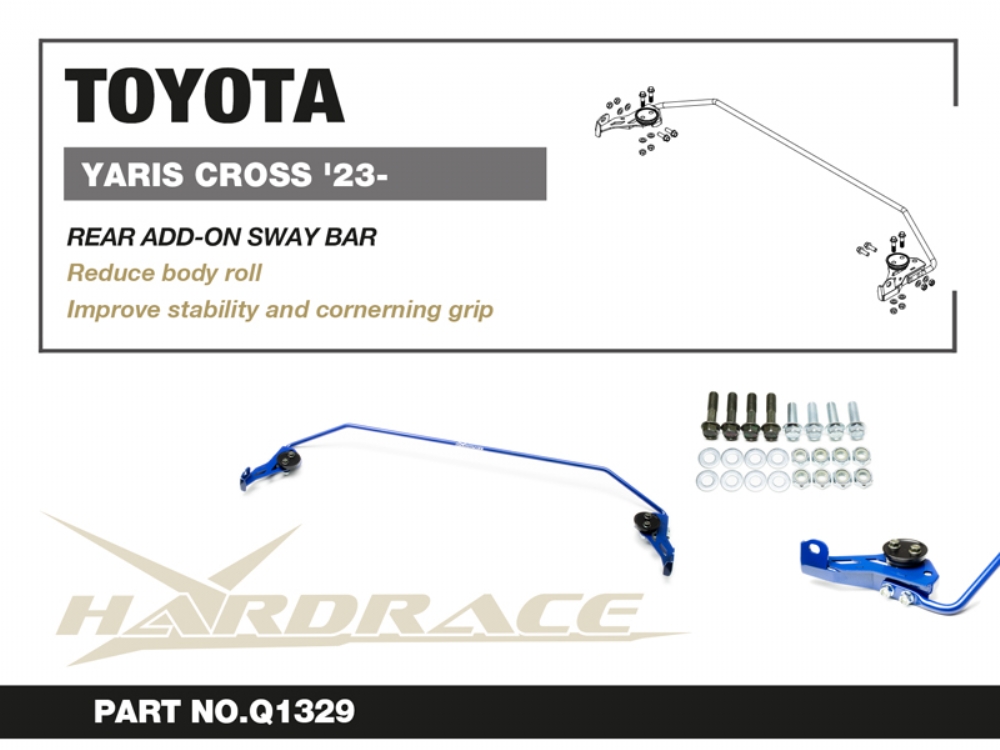 Hardrace Rear Add-on Sway Bar Toyota Yaris cross - Image 2