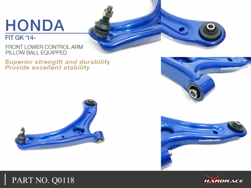 Hardrace Honda Fit / jazz 3rd 2013-2020
Honda CITY 6th GM6 2014-2020 Front Lower Control Arm Honda City. Fit