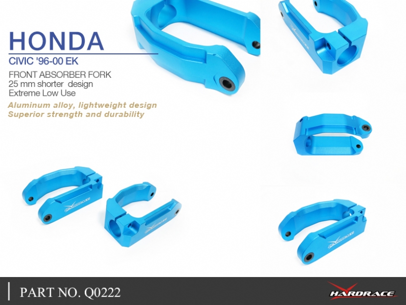 Hardrace Honda Civic 6th 1996-2000 EK3/4/5/9. EJ6/7/8/9. EM1 Front Absorber Fork Honda Civic