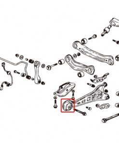 Hardrace Honda Accord 4th 1989-1993 CB1/2/3/4
Honda Accord 5th  1993-1997  CD3/4/5/6/7/9 Rear Trailing Arm Bush Honda Accord