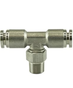 Turbosmart 1/8" NPT Tee Pushloc Fitting - SS - 1/4"