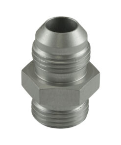 Turbosmart Fitting -8 AN Flare to -8 AN ORB Male Straight - Silver