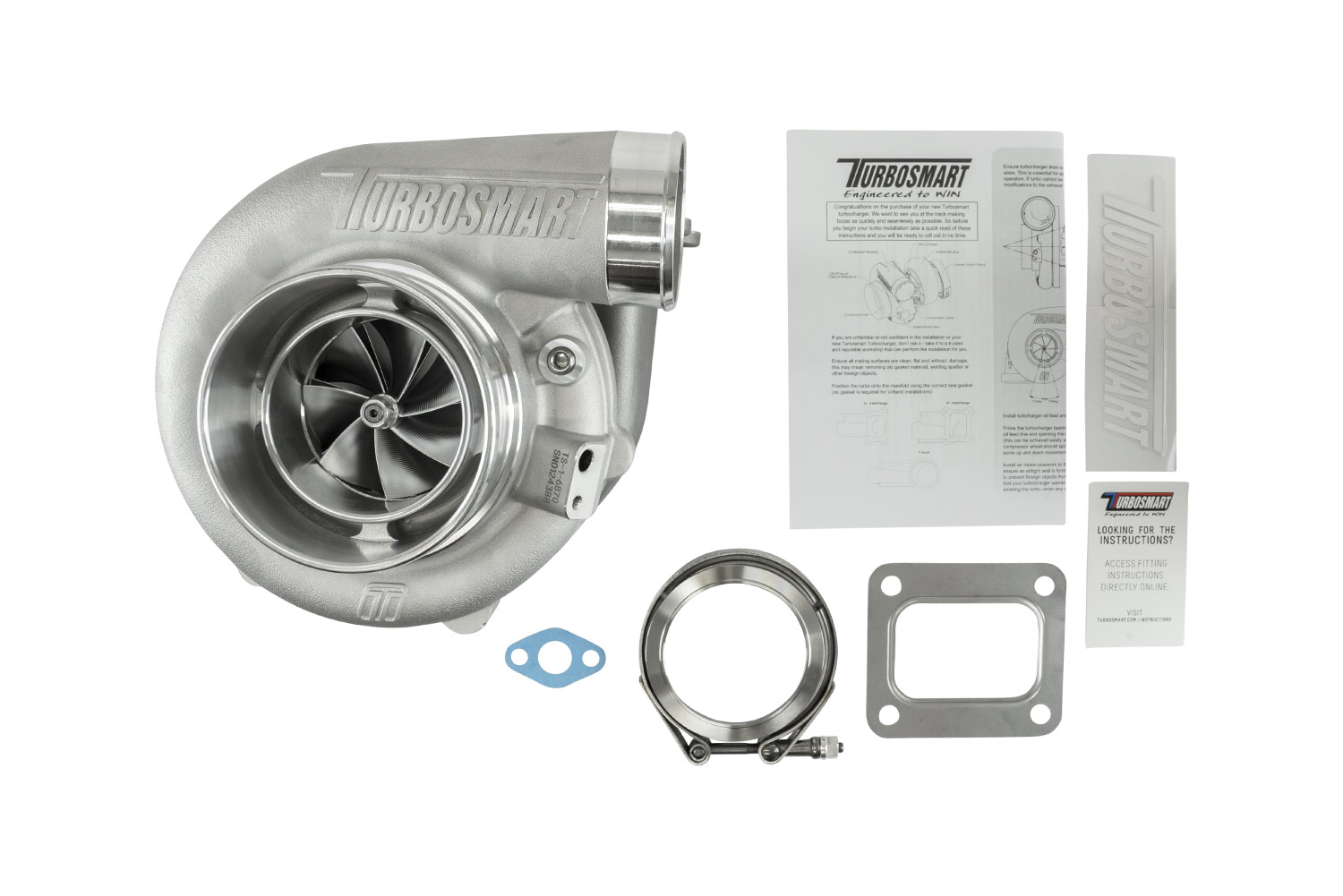 Turbosmart TS-1 Turbocharger 6870 (Kompact) T4 0.82AR Externally Wastegated - Image 6