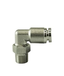 Turbosmart 1/8" NPT 90Deg Pushloc Fitting - SS - 1/4"