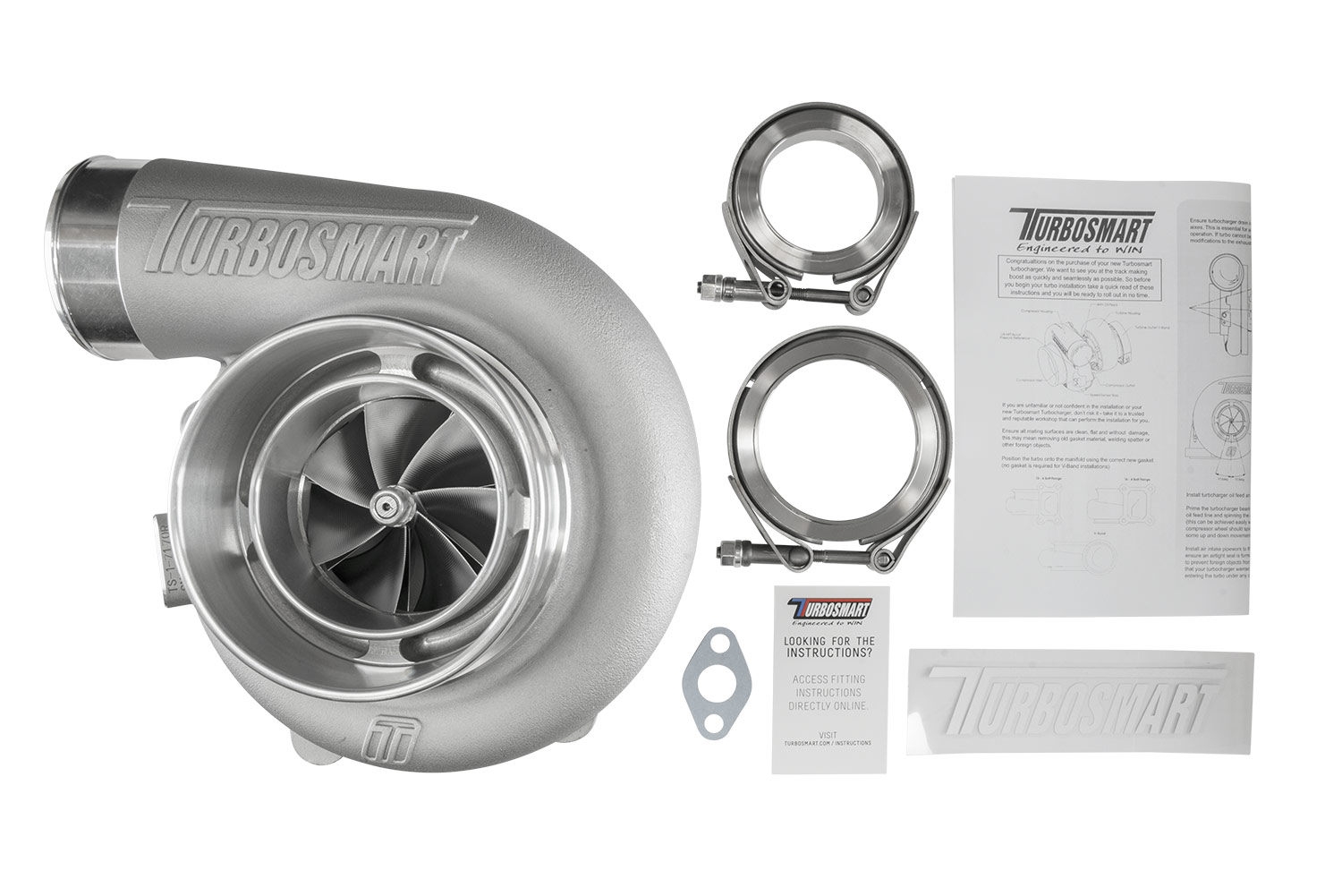 Turbosmart TS-1 Turbocharger 7170 (Kompact) V-Band Reverse Rotation 0.96AR Externally Wastegated - Image 6