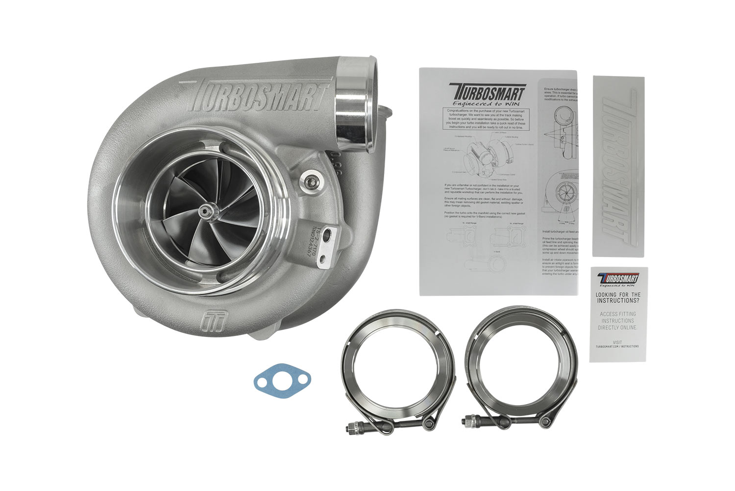 Turbosmart TS-2 Turbocharger (Water Cooled) 7170 (Kompact) V-Band 1.07AR Externally Wastegated - Image 6