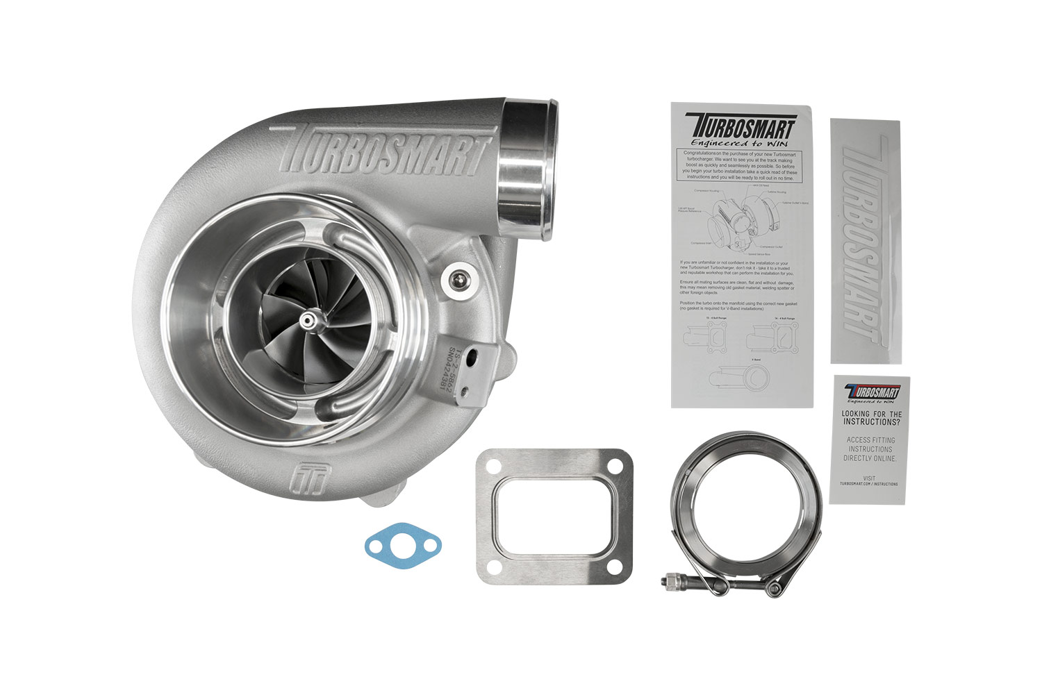 Turbosmart TS-2 Turbocharger (Water Cooled) 5862 T4 0.82AR Externally Wastegated - Image 6