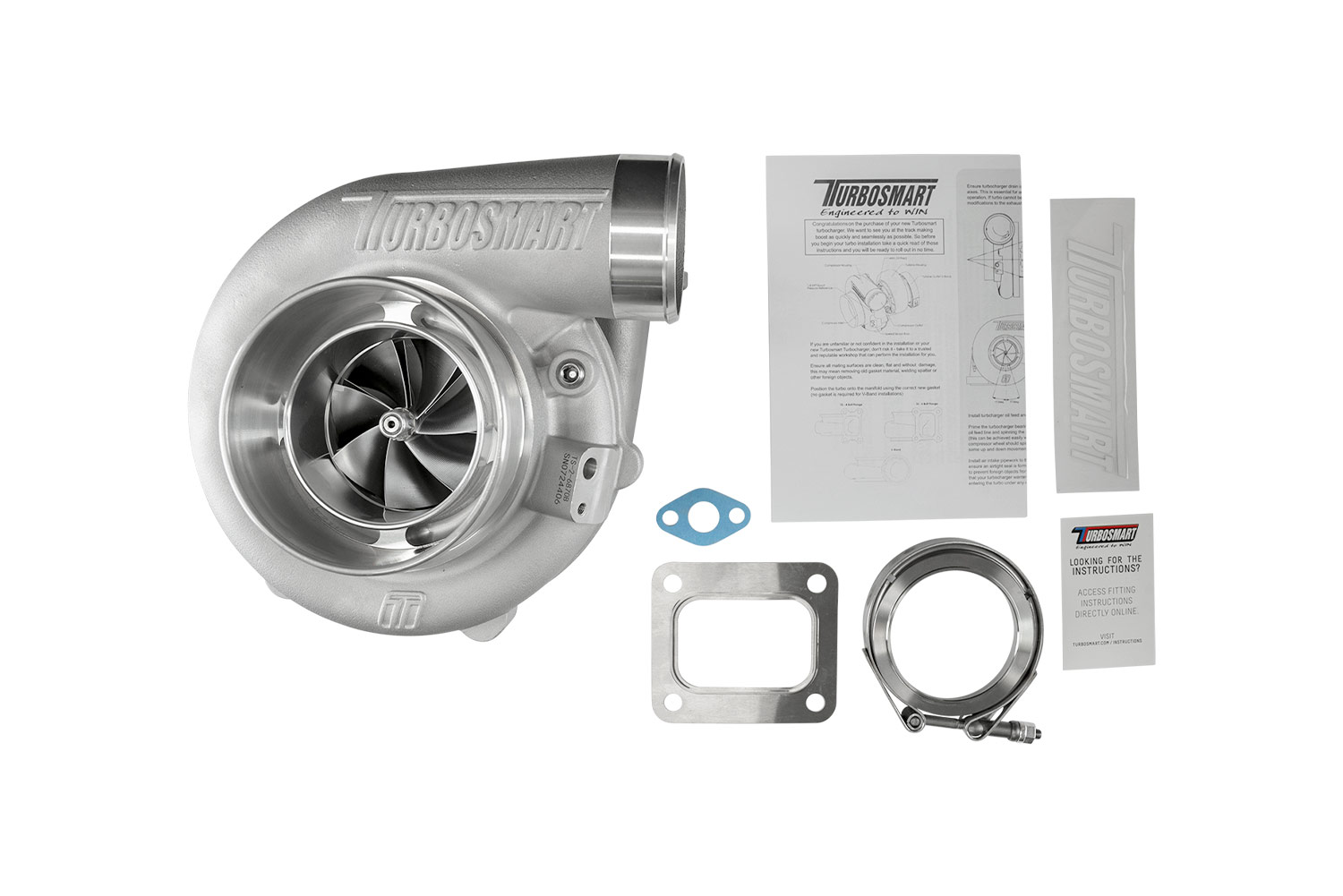 Turbosmart TS-2 Turbocharger (Water Cooled) 6870 (Kompact) T4 0.82AR Externally Wastegated - Image 6