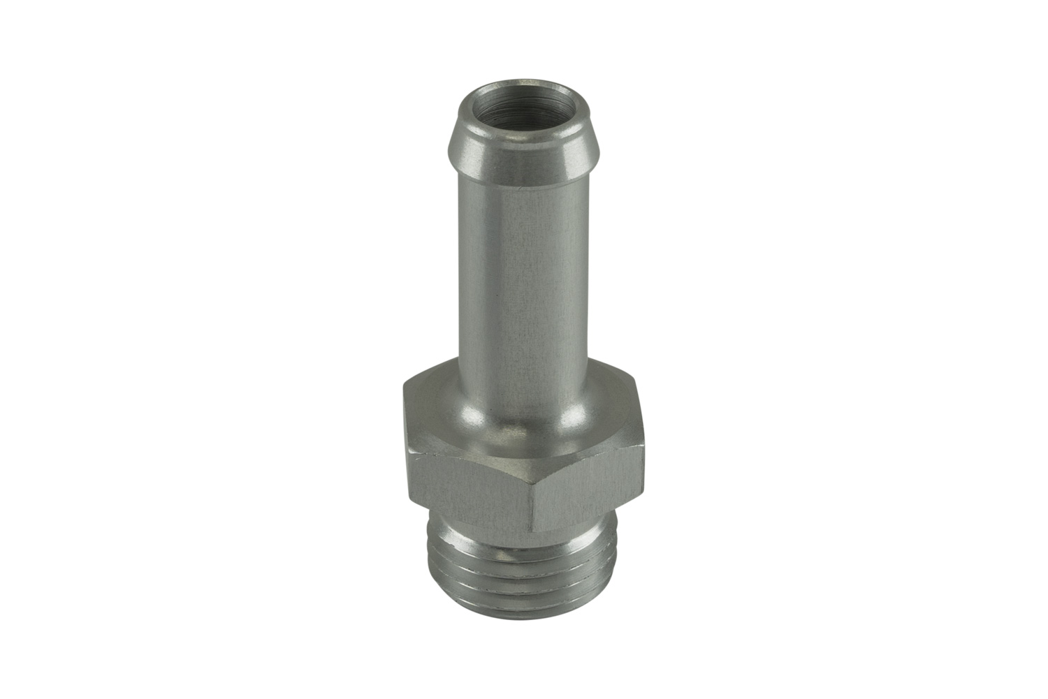 Turbosmart Fitting 10mm / 3/8" Hose End to -6 AN ORB Male Straight - Silver