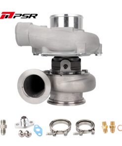 PSR3576 Compact Dual Ball Bearing Turbocharger - STAINLESS STEEL V-BAND INLET, V-BAND OUTLET, 0.64A/R