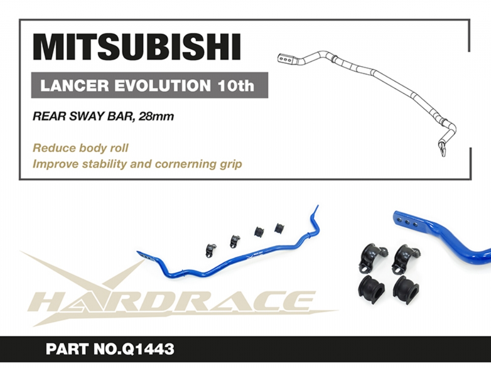 Hardrace Rear Sway Bar Mitsubishi Lancer evolution - Image 2