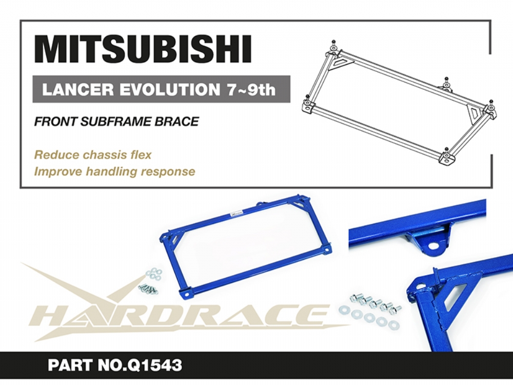 Hardrace Front Subframe Brace Mitsubishi Lancer evolution - Image 2