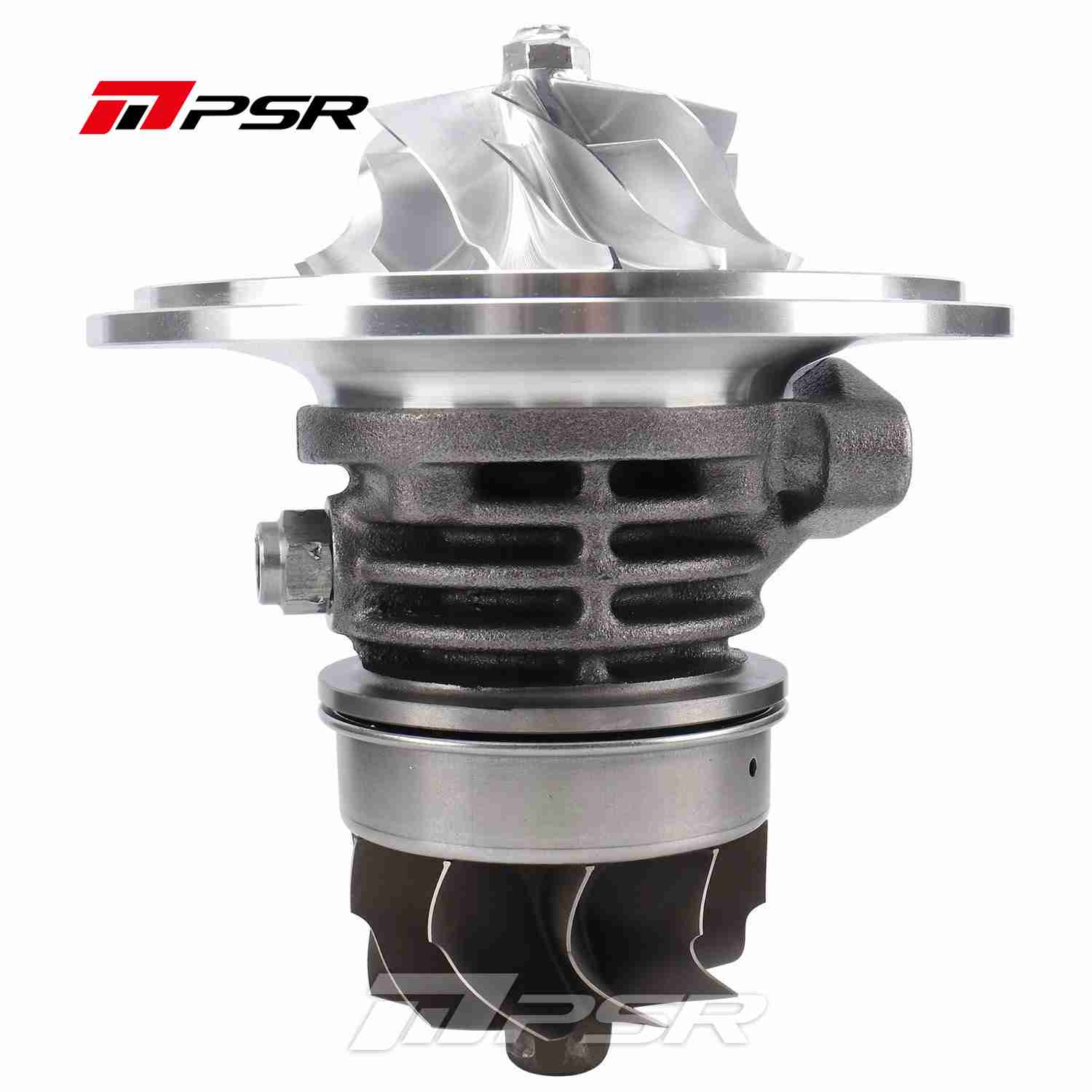 Pulsar – Dual Ball Bearing Turbocharger – Fits for Precision PTE 6266 6266E 6266SP Turbo;, Stock turbo parts Fitment - No modifications required£», Don¡¯t match to PSR 6266E., 62x82mm ,? 7+7 Blade, 66.1 x 74.17mm, 10 Blade, Bearing System: Dual Ball Bearing (provides optimal turbo response & better durability by reducing the shaft-motion), Oil feed fitting: 1/8-27 NPSF(Drawing), Oil drain: T4 flange(Drawing) - Image 4