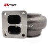 PSR 75G Turbine Housings for 7375G 7975G 6275G 6775G Turbos - T4 Divided Inlet, V-Band Outlet (fits 4" OD Tubing), 1.28A/R