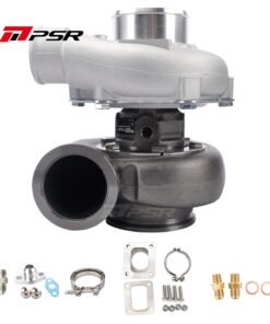 PSR3582 Compact Dual Ball Bearing Turbocharger - V-BAND INLET, V-BAND OUTLET, 1.01A/R + T4 Adapter