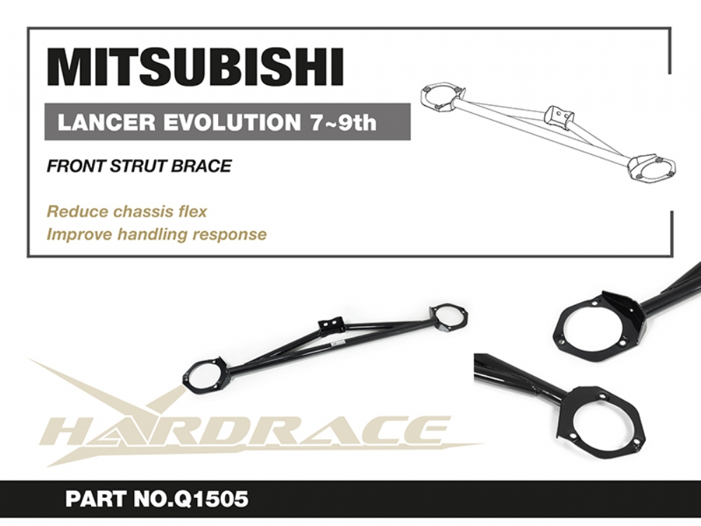 Hardrace Front Strut Brace Mitsubishi Lancer evolution - Image 2