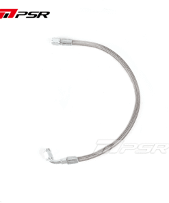 Universal Performance Turbo Oil Feed Line 4AN - 4AN 90 Degree Straight Steel Braided - 43cm