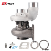 PULSAR Billet 363D 366D 369D DUAL CERAMIC BALL BEARING Turbo with 90¡ã Elbow Outlet Compressor