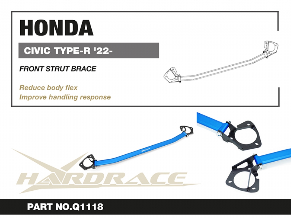 Hardrace Front Strut Brace Honda Civic - Image 2