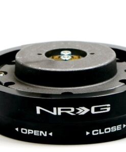 NRG Universal Thin Quick Steering Wheel Release Black